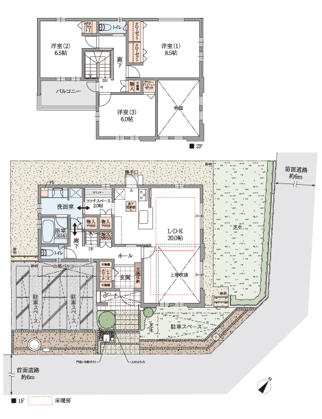 1-8号地間取り