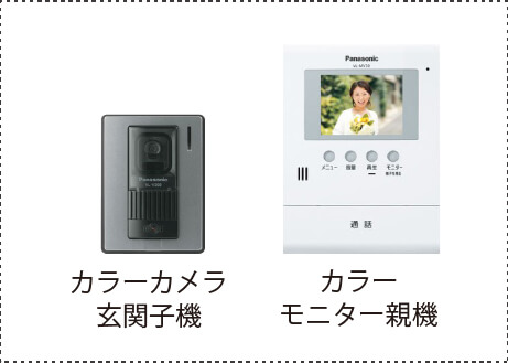 カラーモニター付きインターホン